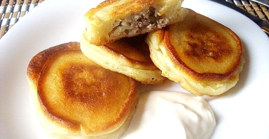 Оладьи с фаршем