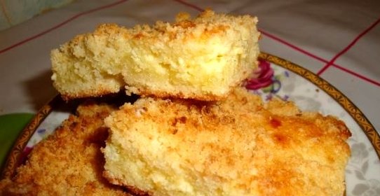 Творожный пирог с крошкой