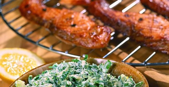 Лосось в лимонном маринаде