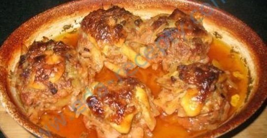 Картошка с фаршем из щуки