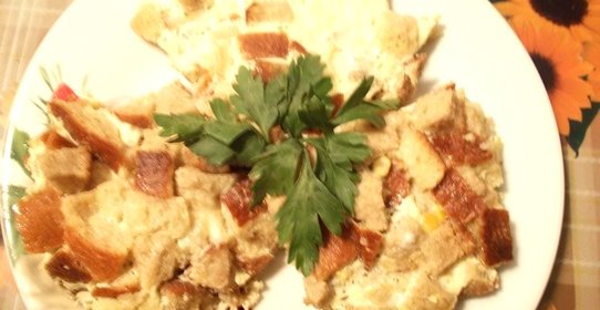 Хлебный омлет