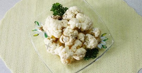 Быстромаринованная цветная капуста в микроволновке