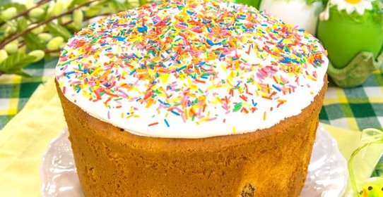 Ванильный кулич на сливках