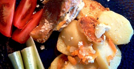 Горбуша запеченная с картошкой