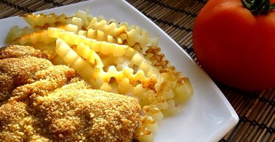 Ромштекс с жареным картофелем