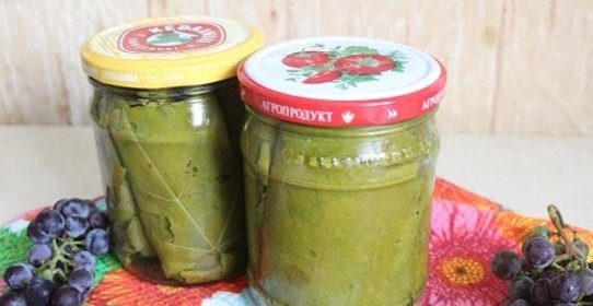 Маринованные виноградные листья