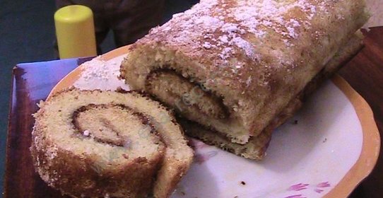 Рулет сладкий за 10 минут