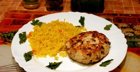 Куриные котлеты с шампиньонами