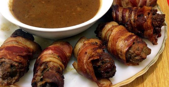 Рулетики из говядины с начинкой