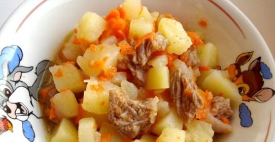 Телятина с картошкой