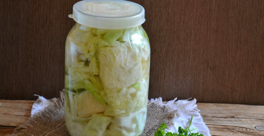 Капуста маринованная быстрая кусками