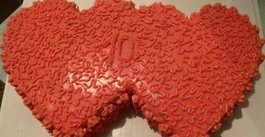 Торт Два сердца