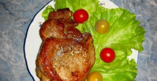 Мясо под маринадом нежное