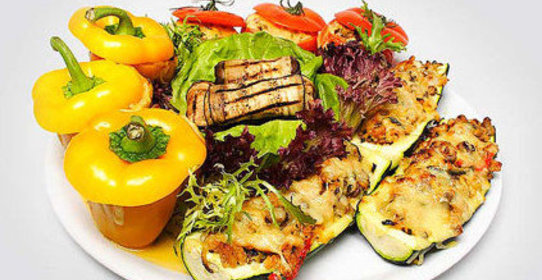 Овощи в сливочно-мятном соусе