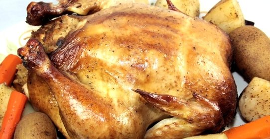 Курица на соли в мультиварке