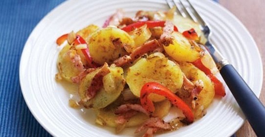 Картофель с беконом