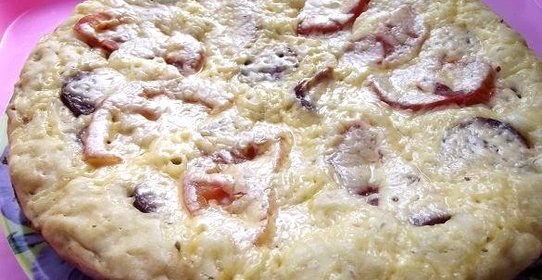 Пицца на сковороде без сметаны