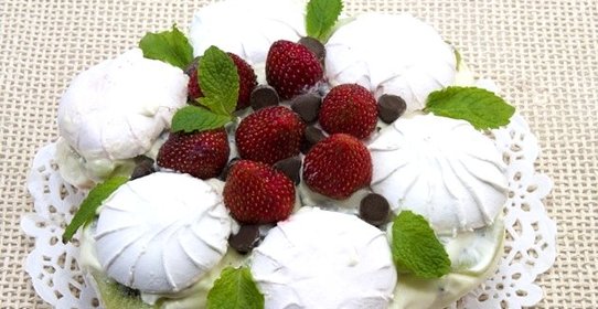 Торт из зефира без выпечки