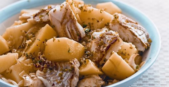 Рагу из картофеля с треской