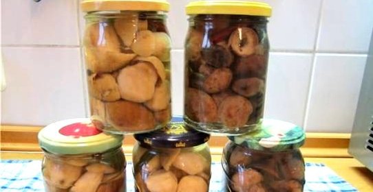 Маринованные белые грибы с корицей