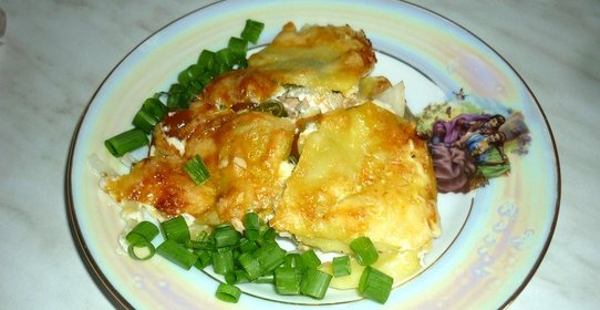 Запеченная рыба с овощами в духовке