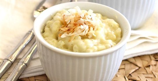 Кокосовая тапиока с ванилью и ромом