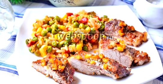 Свинина запечённая с кукурузой