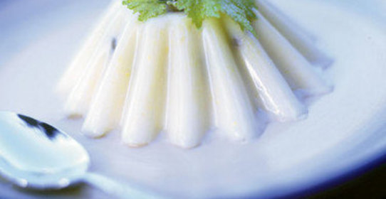 Крем-желе с виноградом