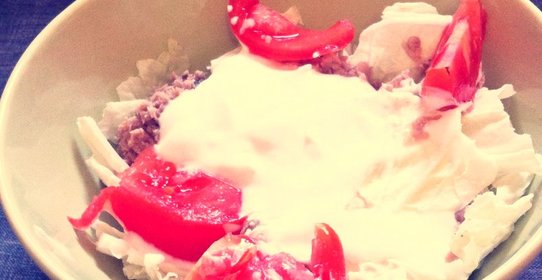 Салат из тунца в собственном соку