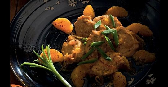 Филе индейки с мандаринами