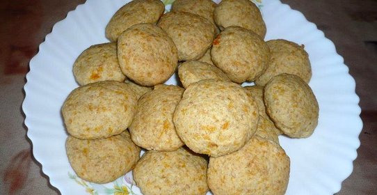 Постное тыквенное печенье