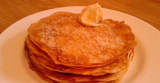 Блины с лимонной цедрой