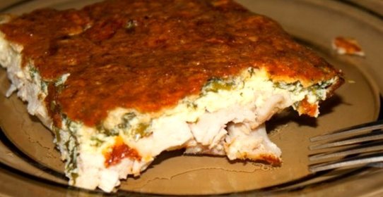 Куриная грудка в омлете