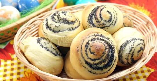 Булочки с маком
