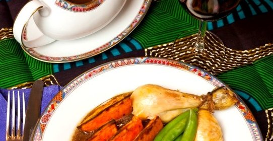 Фаршированная курица в духовке