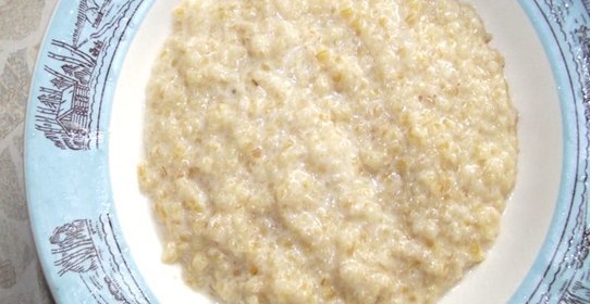 Пшеничная каша на молоке