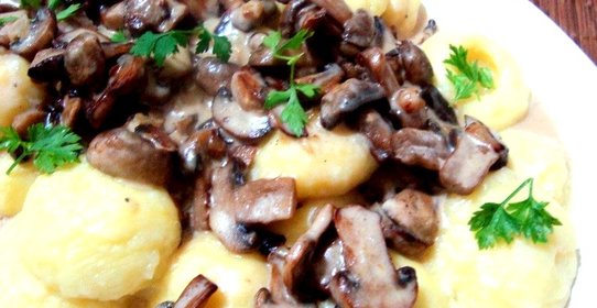 Картошка с грибами в микроволновке