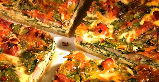 Киш лорен со шпинатом