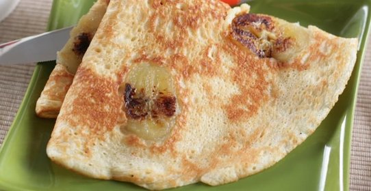 Блины с припеком из банана