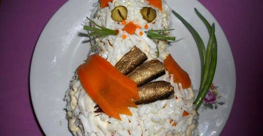 Салат Удачная рыбалка