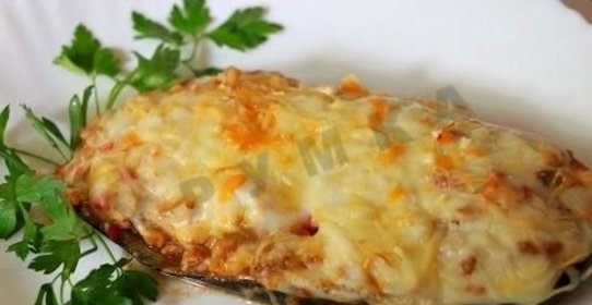 Баклажаны фаршированные с фаршем запеченные в духовке