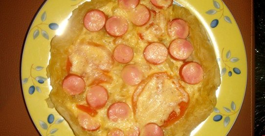 Пицца на скорую руку в мультиварке