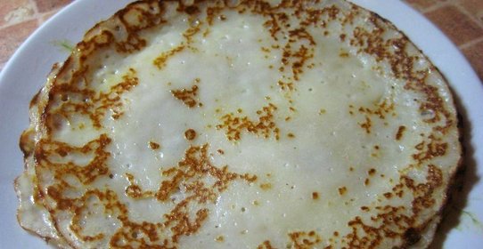 Блины на кефире заварные