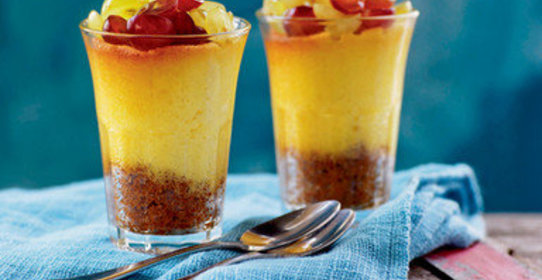 Чизкейк со свежим виноградом