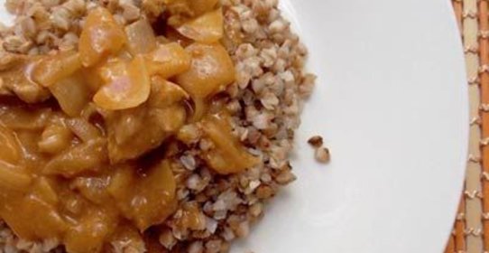 Гречка со свиной поджаркой