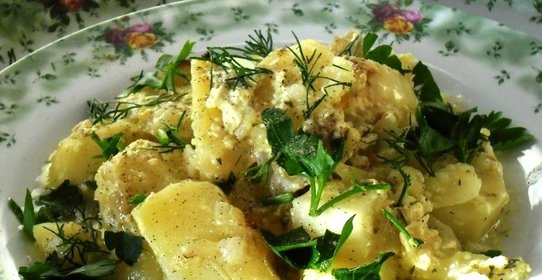 Картошка с кефиром