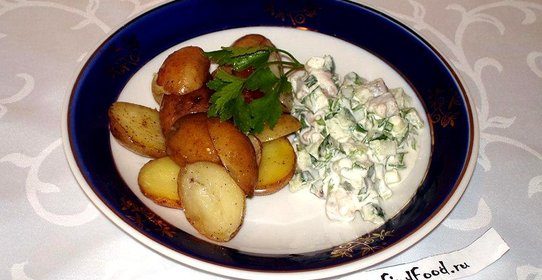 Запеченный картофель с селедкой