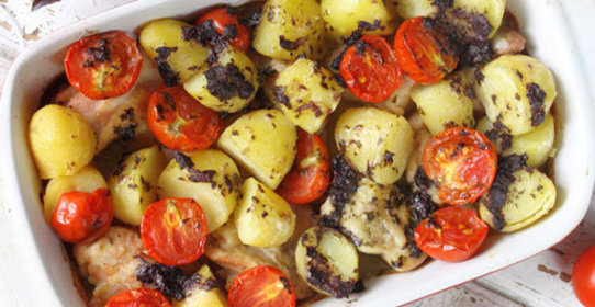 Курица с картошкой