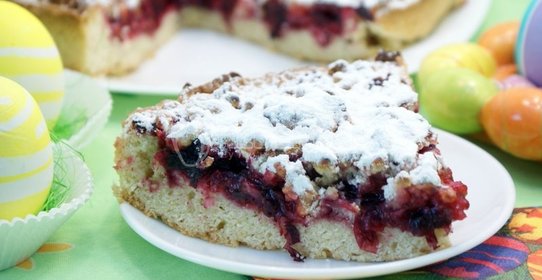 Пирог с клюквой