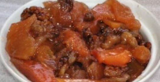 Айвовое варенье из айвы с грецкими орехами